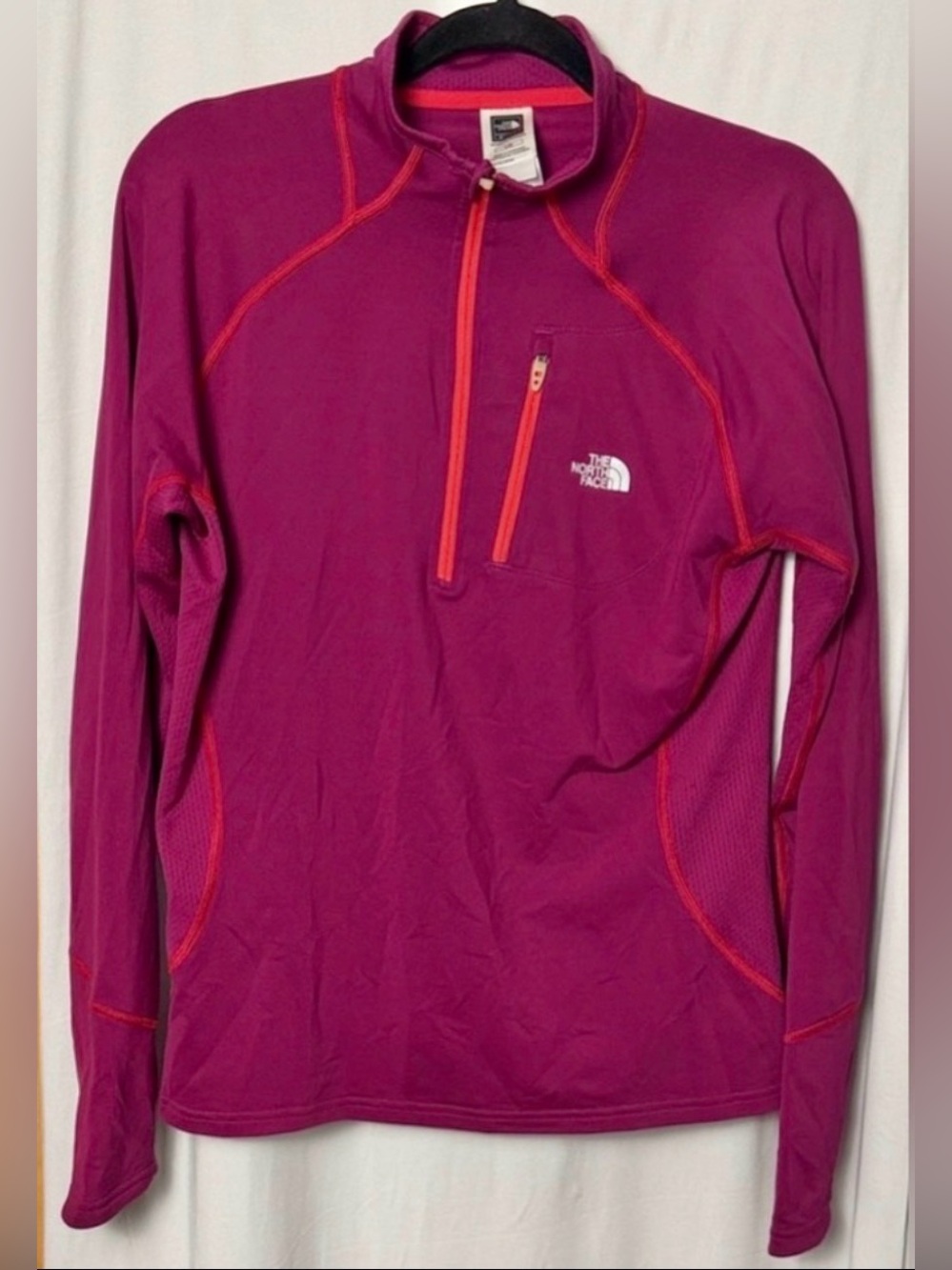 The North Face Flight Series Magenta Quarter-Zip Pullover Size Large